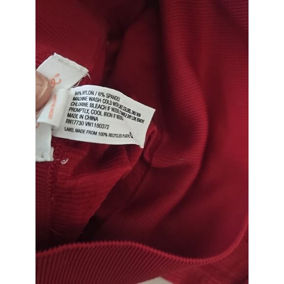 Colsie Pajama Bike Athletic Shorts Womens Small Maroon Sleep Cozy Athleisure - Picture 5 of 5